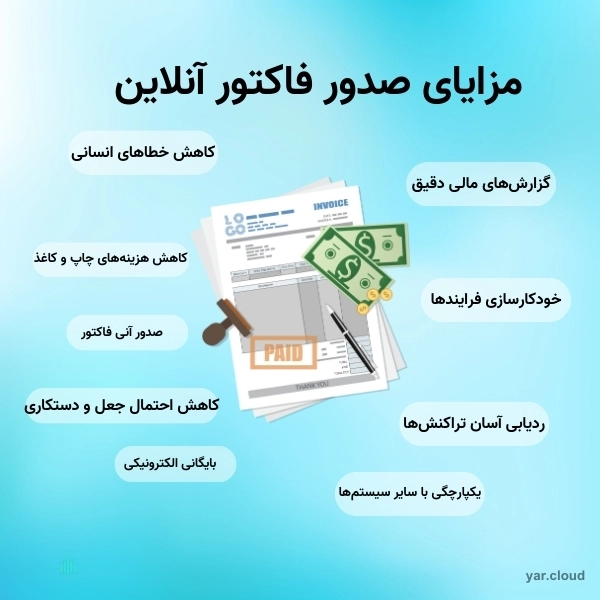 مزایای صدور فاکتور آنلاین